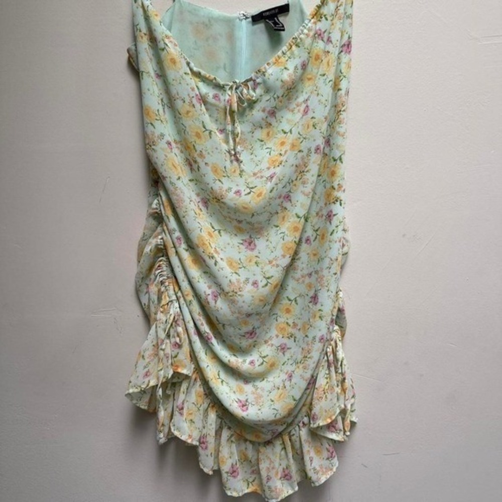 Floral Slip Dress Feminine Cottage Core Romantic Flirty - Picture 4 of 4